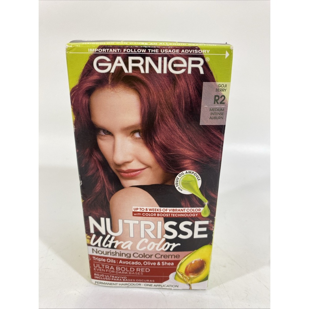 Garnier Nutrisse Ultra Color Ultra Bold Red Permanent Hair Color R2 Goji Berry